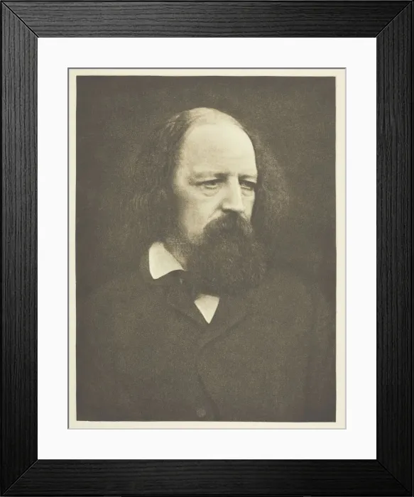Framed Print : Lord Tennyson, 1867, printed October 1890. Creator: Julia Margaret Cameron Framed Print : Lord Tennyson, 1867, printed October 1890. Creator: Julia Margaret Cameron