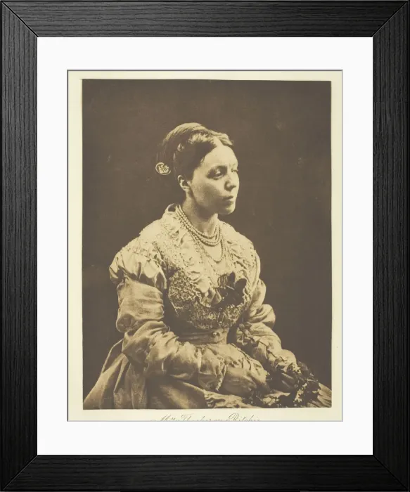 Framed Print : Mrs. Thackeray Ritchie, 1870, printed c. 1893. Creator: Julia Margaret Cameron Framed Print : Mrs. Thackeray Ritchie, 1870, printed c. 1893. Creator: Julia Margaret Cameron