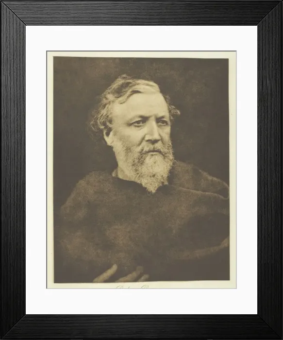 Framed Print : Robert Browning, 1865, printed c. 1893. Creator: Julia Margaret Cameron Framed Print : Robert Browning, 1865, printed c. 1893. Creator: Julia Margaret Cameron