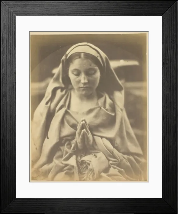 Framed Print : St. Agnes, 1864 / 65. Creator: Julia Margaret Cameron Framed Print : St. Agnes, 1864 / 65. Creator: Julia Margaret Cameron