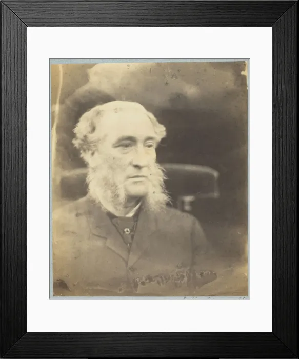 Framed Print : Unknown Man, 1864 / 66. Creator: Julia Margaret Cameron Framed Print : Unknown Man, 1864 / 66. Creator: Julia Margaret Cameron