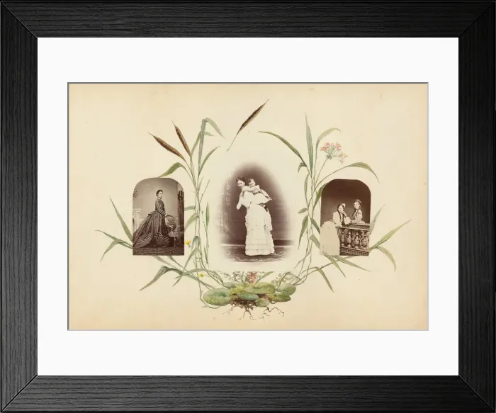 Framed Print : The Madame B Album, 1870s. Creator: Marie Blanche Hennelle Fournier