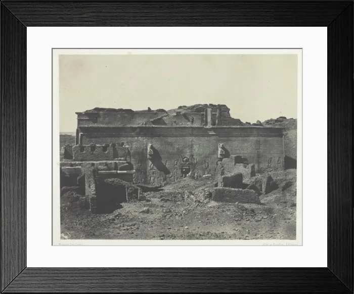 Framed Print : Facade Posterieure, Grand Temple de Denderah (Teutyres), Haute Egypte