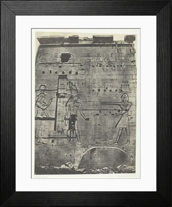 Framed Print : Grand Temple d Isis aPhiloe, Second Pylone;Nubie, 1849 / 51, printed 1852 Framed Print : Grand Temple d Isis aPhiloe, Second Pylone;Nubie, 1849 / 51, printed 1852