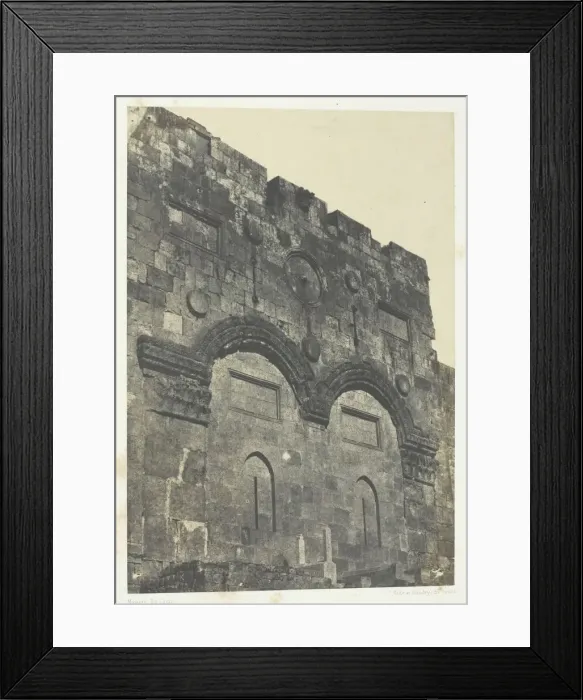 Framed Print : Jerusalem, Porte Doree (Bab-El-Daharieh);Palestine, 1849 / 51, printed 1852 Framed Print : Jerusalem, Porte Doree (Bab-El-Daharieh);Palestine, 1849 / 51, printed 1852