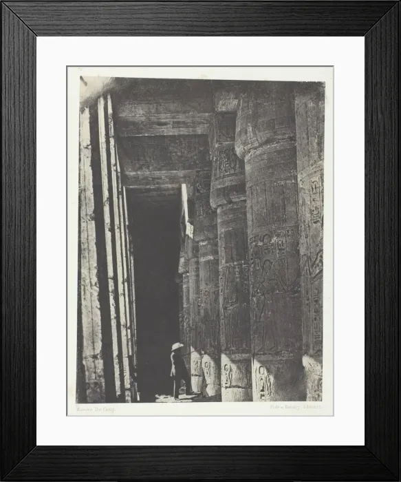 Framed Print : Medinet-Habou, Galerie du Palais de Ramses-Meiamoun;Thebes, 1849 / 51 Framed Print : Medinet-Habou, Galerie du Palais de Ramses-Meiamoun;Thebes, 1849 / 51