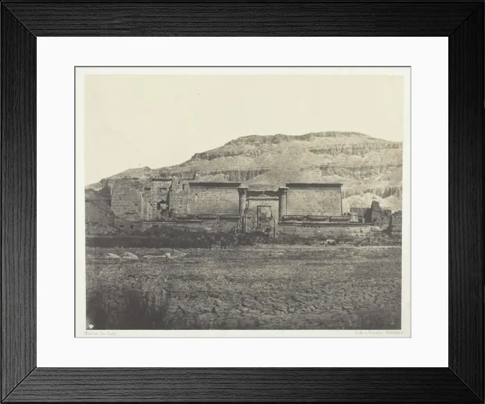 Framed Print : Medinet-Habou, Vue Generale des Rines, Thebes, 1849 / 51, printed 1852 Framed Print : Medinet-Habou, Vue Generale des Rines, Thebes, 1849 / 51, printed 1852