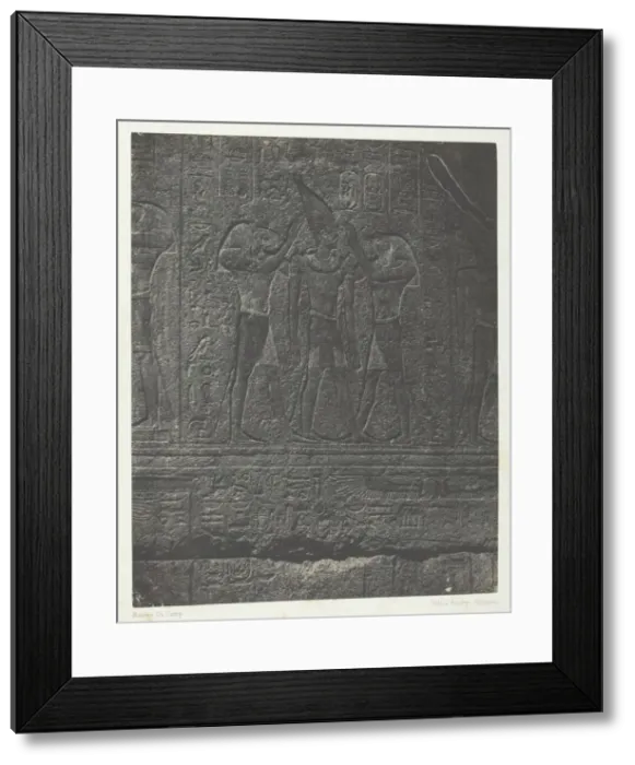 Framed Print : Palais de Karnak, Sculptures Exterieures du Sanctuaire de Granit;Thebes Framed Print : Palais de Karnak, Sculptures Exterieures du Sanctuaire de Granit;Thebes