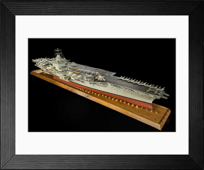 Framed Print : Model, Aircraft Carrier, USS Enterprise, 1982. Creator: Stephen W. Henninger Framed Print : Model, Aircraft Carrier, USS Enterprise, 1982. Creator: Stephen W. Henninger