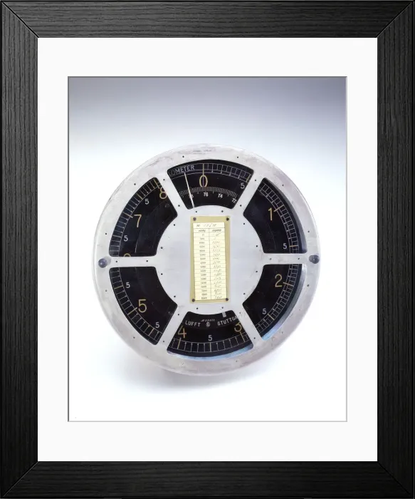 Framed Print : Altimeter, Zeppelin, L-49. Creator: G Lufft Framed Print : Altimeter, Zeppelin, L-49. Creator: G Lufft