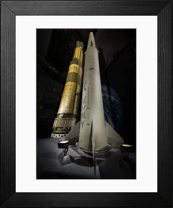 Framed Print : Missile, Surface-to-Surface, Pershing-II, ca. 1983. Creator: Martin Marietta Framed Print : Missile, Surface-to-Surface, Pershing-II, ca. 1983. Creator: Martin Marietta