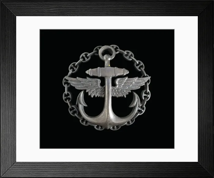 Framed Print : Alexander de Seversky Navy Aero School badge. Creator: Unknown Framed Print : Alexander de Seversky Navy Aero School badge. Creator: Unknown