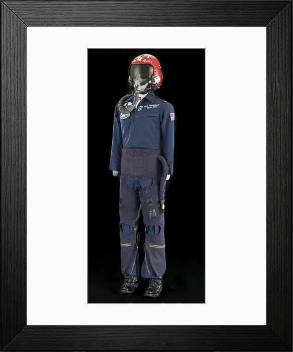 Framed Print : Flying suit, USAF Thunderbirds, 2006-2007. Creator: Gibson & Barnes Framed Print : Flying suit, USAF Thunderbirds, 2006-2007. Creator: Gibson & Barnes