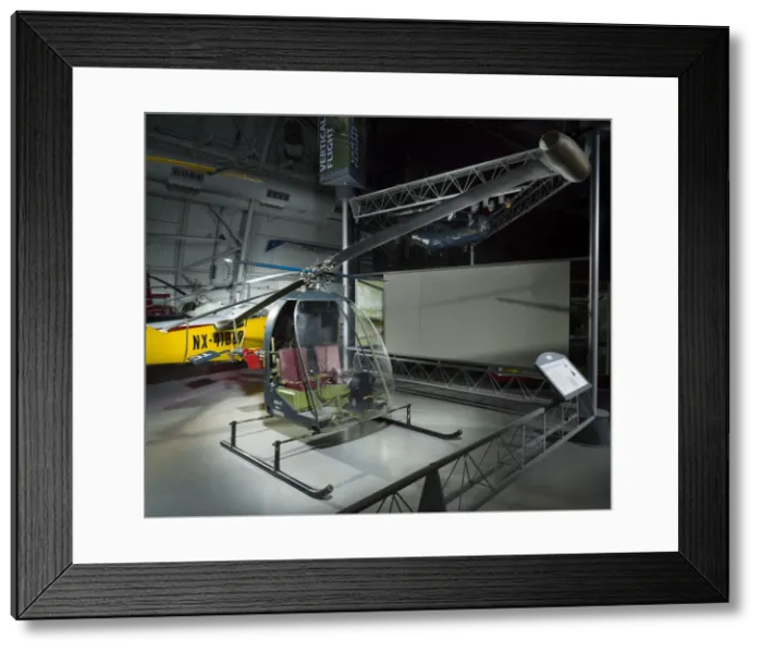 Framed Print : Hiller XHOE-1 Hornet, 1940s. Creator: United Helicopters Incorporated Framed Print : Hiller XHOE-1 Hornet, 1940s. Creator: United Helicopters Incorporated