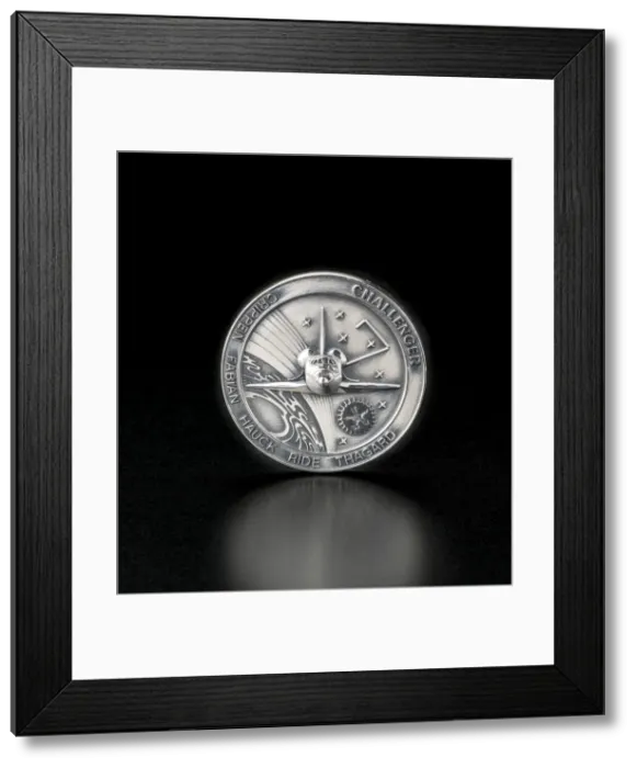 Framed Print : STS-7 Medallion owned by Sally Ride, ca. 1983. Creator: Robbins Co Framed Print : STS-7 Medallion owned by Sally Ride, ca. 1983. Creator: Robbins Co