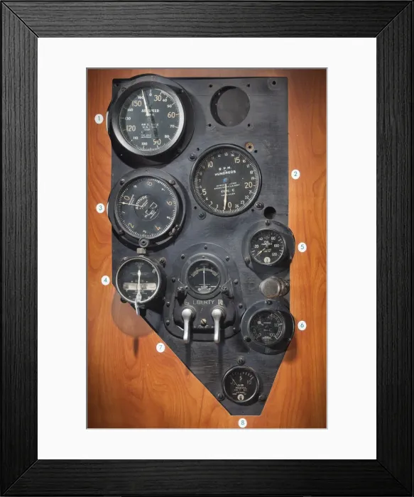 Framed Print : Fokker T-2 Instrument Panel, 1923. Creator: Unknown Framed Print : Fokker T-2 Instrument Panel, 1923. Creator: Unknown