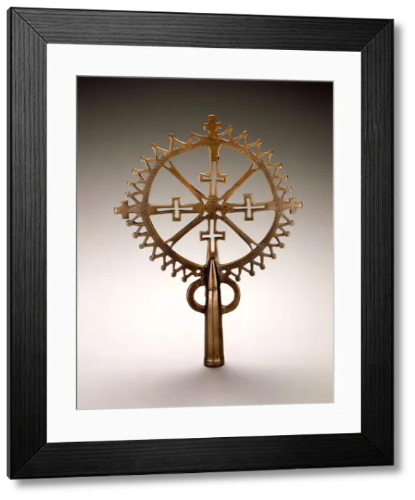 Framed Print : Processional cross, 14th-15th century. Creator: Unknown Framed Print : Processional cross, 14th-15th century. Creator: Unknown