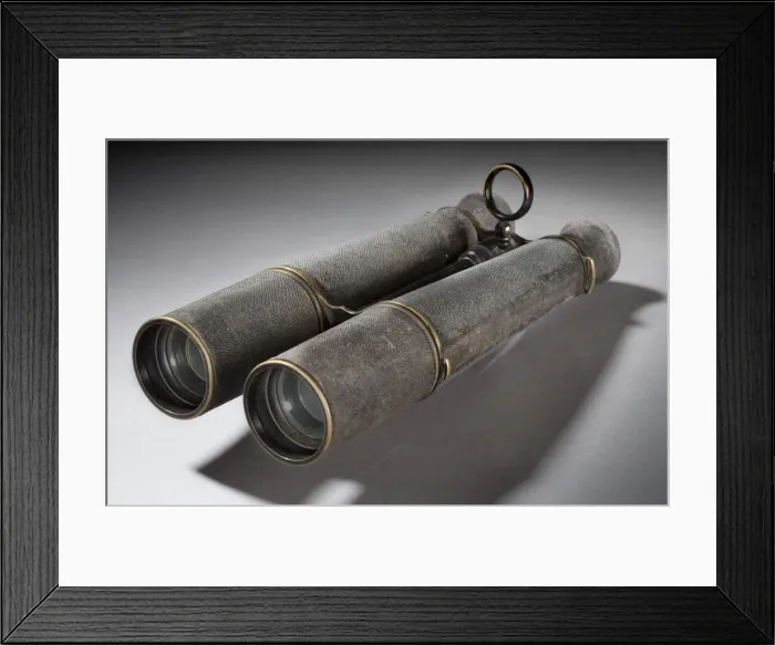 Framed Print : Binoculars used by Thaddeus S. C. Lowe, 1860s. Creator: Unknown Framed Print : Binoculars used by Thaddeus S. C. Lowe, 1860s. Creator: Unknown