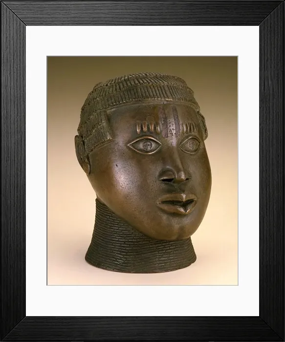 Framed Print : Commemorative trophy head, Late 15th-early 16th century. Creator: Unknown Framed Print : Commemorative trophy head, Late 15th-early 16th century. Creator: Unknown