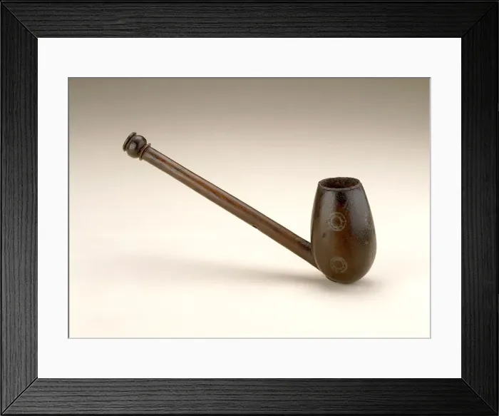 Framed Print : Pipe, Early-late 19th century. Creator: Unknown Framed Print : Pipe, Early-late 19th century. Creator: Unknown