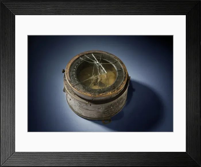 Framed Print : Compass, Aperiodic, Wiley Post crash, ca. 1930s Creator: E. S. Ritchie & Sons Inc Framed Print : Compass, Aperiodic, Wiley Post crash, ca. 1930s Creator: E. S. Ritchie & Sons Inc