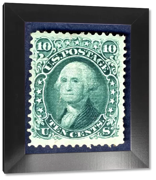 10c Washington E Grill single, 1867. Creator: National Bank Note Company