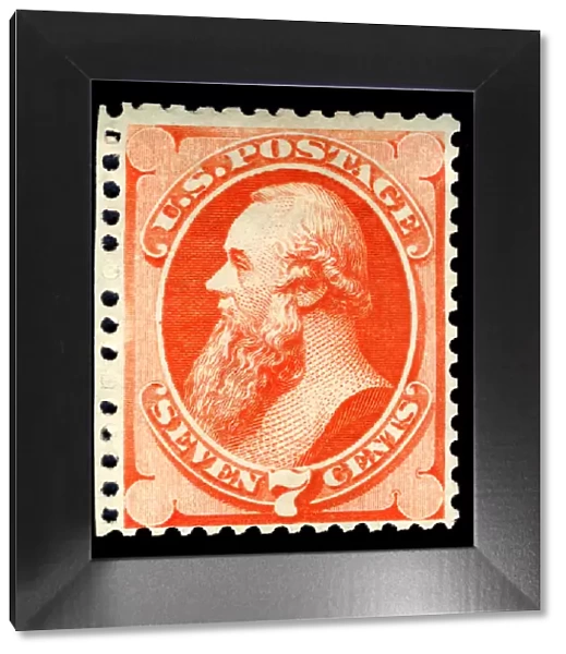 7c Edwin M. Stanton special printing single, 1875. Creator: Continental Bank Note Company