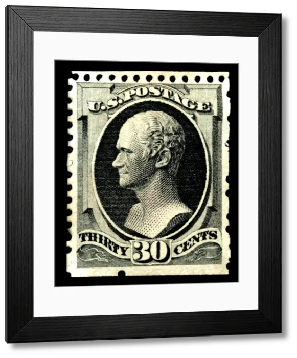 Framed Print : 30c Alexander Hamilton special printing single, 1875. Creator Framed Print : 30c Alexander Hamilton special printing single, 1875. Creator