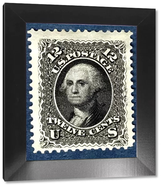 12c Washington re-issue single, 1875. Creator: National Bank Note Company