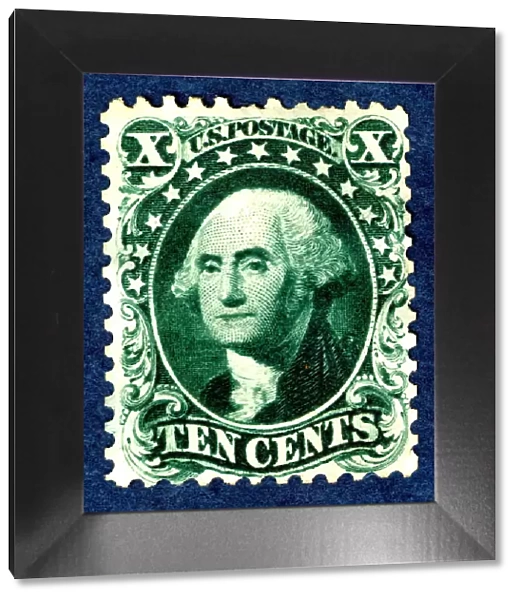 10c Washington reprint single, 1875. Creator: Continental Bank Note Company