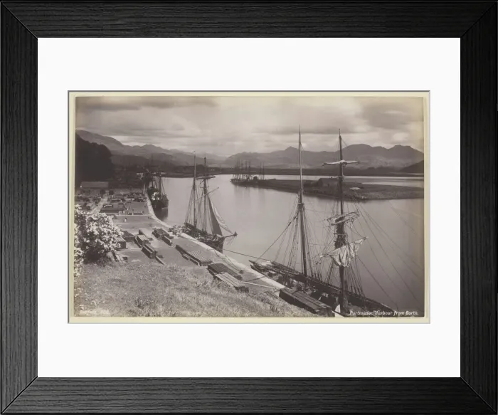 Framed Print : Portmadoc Harbour from Borth, 1860 / 94. Creator: Francis Bedford Framed Print : Portmadoc Harbour from Borth, 1860 / 94. Creator: Francis Bedford