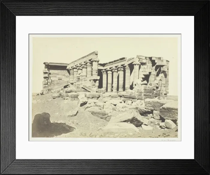 Framed Print : The Temple of Maharaka, Nubia, 1857. Creator: Francis Frith Framed Print : The Temple of Maharaka, Nubia, 1857. Creator: Francis Frith