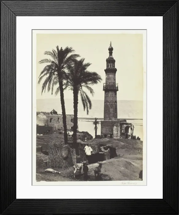 Framed Print : View at Girgeh, Upper Egypt, 1857. Creator: Francis Frith Framed Print : View at Girgeh, Upper Egypt, 1857. Creator: Francis Frith