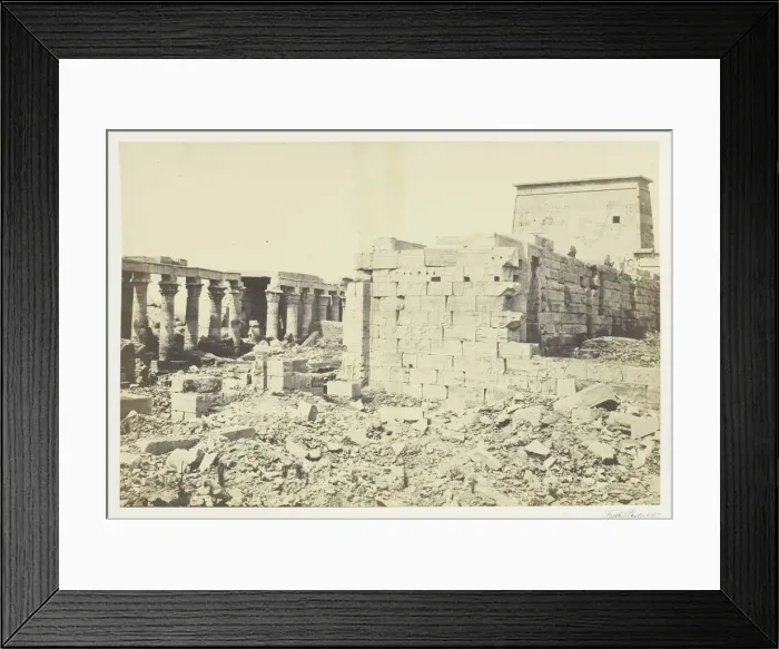 Framed Print : View on the Island of Philae, 1857. Creator: Francis Frith
