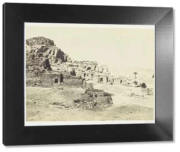 Antiquities at Biggeh, Opposite Philae, 1857. Creator: Francis Frith