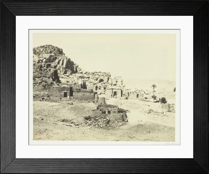 Framed Print : Antiquities at Biggeh, Opposite Philae, 1857. Creator: Francis Frith Framed Print : Antiquities at Biggeh, Opposite Philae, 1857. Creator: Francis Frith