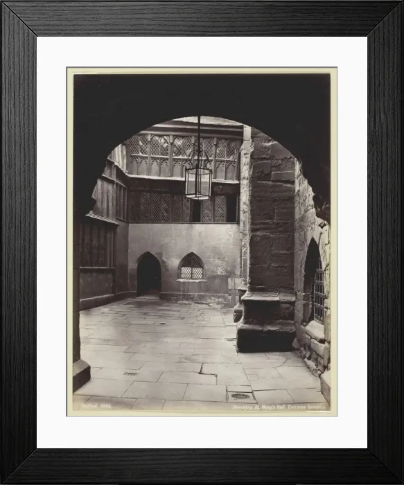Framed Print : Coventry, St. Marys Hall, Entrance Gateway, 1860 / 94. Creator: Francis Bedford Framed Print : Coventry, St. Marys Hall, Entrance Gateway, 1860 / 94. Creator: Francis Bedford