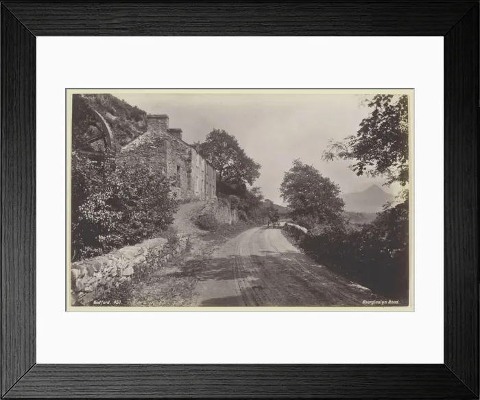 Framed Print : Aberglaslyn Road, 1860 / 94. Creator: Francis Bedford Framed Print : Aberglaslyn Road, 1860 / 94. Creator: Francis Bedford