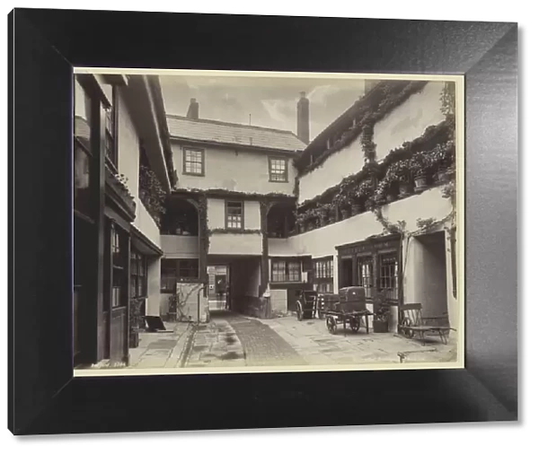 Gloucester, Courtyard of New Inn, 1860  /  94. Creator: Francis Bedford