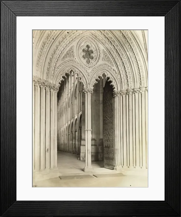 Framed Print : Ely Cathedral: Galilee Porch, Door into Nave, c. 1891. Creator: Frederick Henry Evans Framed Print : Ely Cathedral: Galilee Porch, Door into Nave, c. 1891. Creator: Frederick Henry Evans