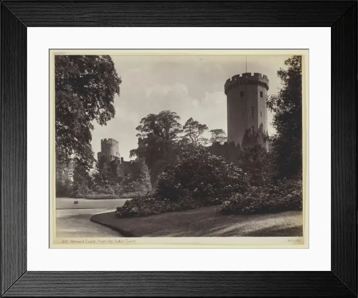 Framed Print : Warwick Castle, from the Outer Court, 1860 / 94. Creator: Francis Bedford Framed Print : Warwick Castle, from the Outer Court, 1860 / 94. Creator: Francis Bedford