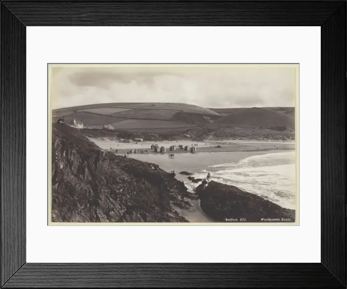 Framed Print : Woolacombe Sands, 1860 / 94. Creator: Francis Bedford Framed Print : Woolacombe Sands, 1860 / 94. Creator: Francis Bedford
