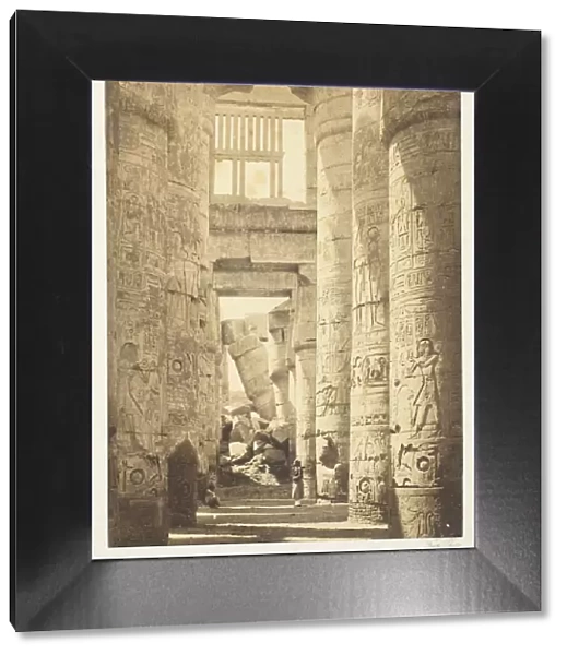 Interior of the Hall of Columns, 1857, printed 1862. Creator: Francis Frith