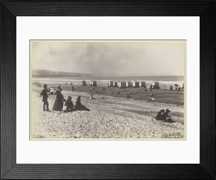 Framed Print : Pensarn Beach, 1860 / 94. Creator: Francis Bedford Framed Print : Pensarn Beach, 1860 / 94. Creator: Francis Bedford