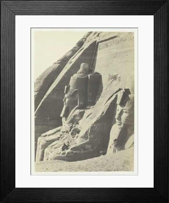 Framed Print : Abou Simbel, Nubia, 1857. Creator: Francis Frith Framed Print : Abou Simbel, Nubia, 1857. Creator: Francis Frith