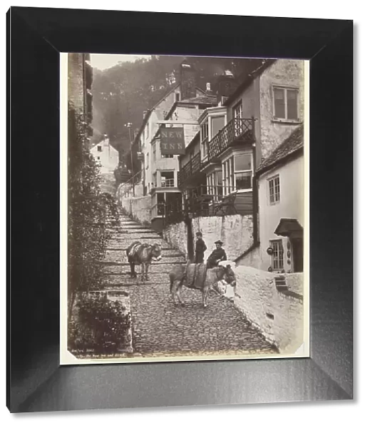 Clovelly, the New Inn and Street, 1860  /  94. Creator: Francis Bedford