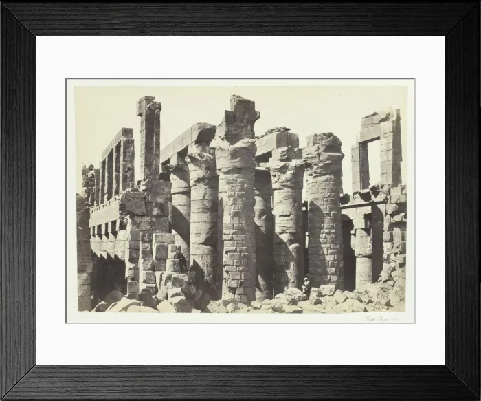 Framed Print : Hall of Columns, Karnac, 1857. Creator: Francis Frith Framed Print : Hall of Columns, Karnac, 1857. Creator: Francis Frith