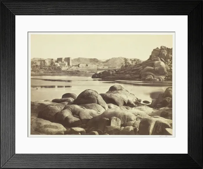 Framed Print : The Approach to Philae, c. 1857. Creator: Francis Frith Framed Print : The Approach to Philae, c. 1857. Creator: Francis Frith