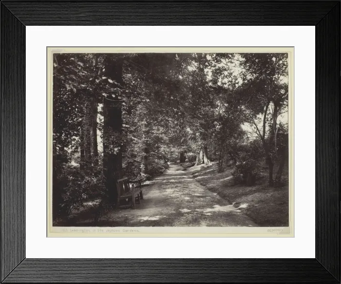 Framed Print : Leamington, in the Jephson Gardens, 1860 / 94. Creator: Francis Bedford Framed Print : Leamington, in the Jephson Gardens, 1860 / 94. Creator: Francis Bedford