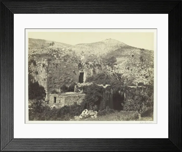 Framed Print : Banias, The Ancient Caesaria, Phillippi, 1857. Creator: Francis Frith Framed Print : Banias, The Ancient Caesaria, Phillippi, 1857. Creator: Francis Frith
